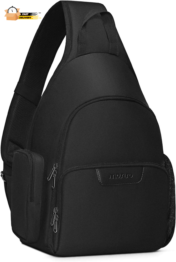 Camera Bag Sling Backpack, Full Open Camera Case with Tripod Holder&Rain