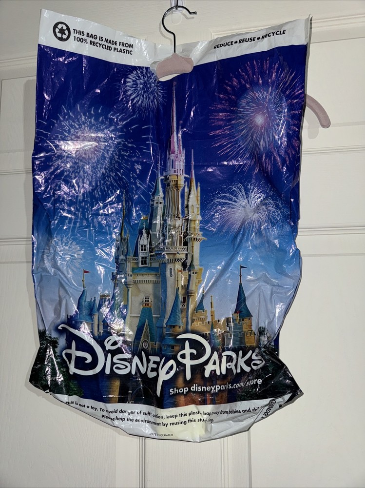 Disney Parks средний пластиковый пакет товары редкая коллекционная около 15 x 20