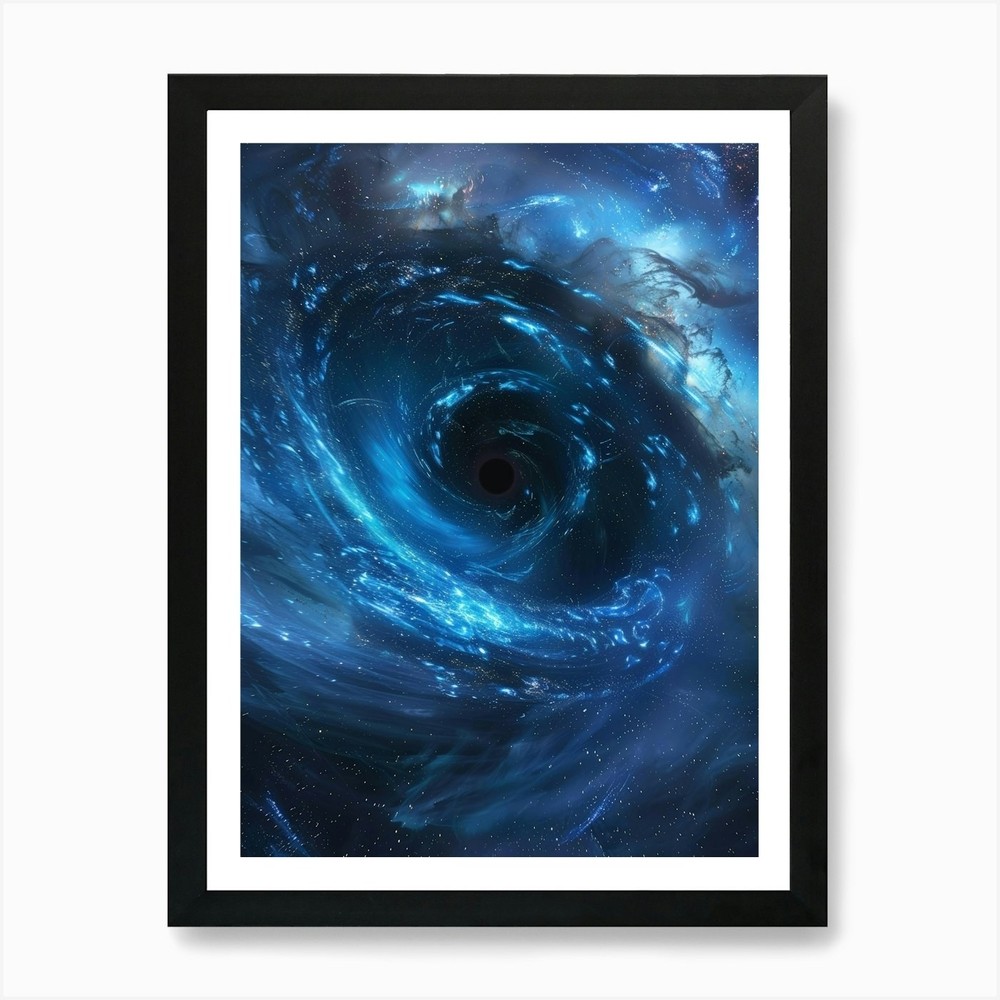 Black Hole In Space 2 Art Print Framed Wall Art Poster Canvas Print Picture