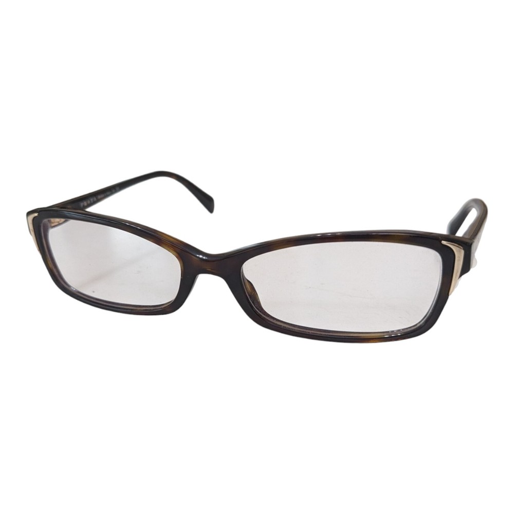 Prada VPR12O Brown Tortoise Eyeglass Frames Authentic Italian Made 2AU-1O1