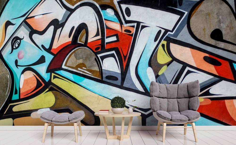 3D Graffiti Art Wall Murals Wallpaper Murals Wall Sticker 11