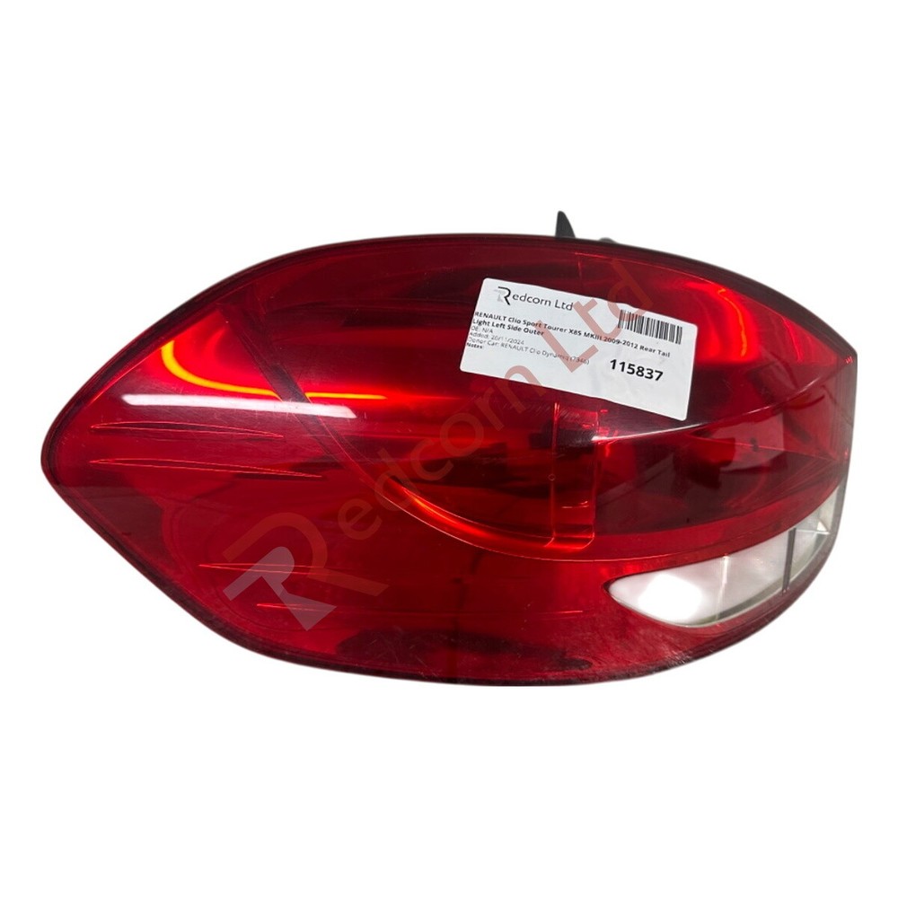 RENAULT Clio Estate MKIII 2009-2012 Rear Tail Light Left Side Outer