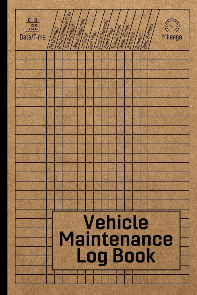 Vehicle Maintenance Log Book: Car Repair Journal / Automotive Service Record Boo