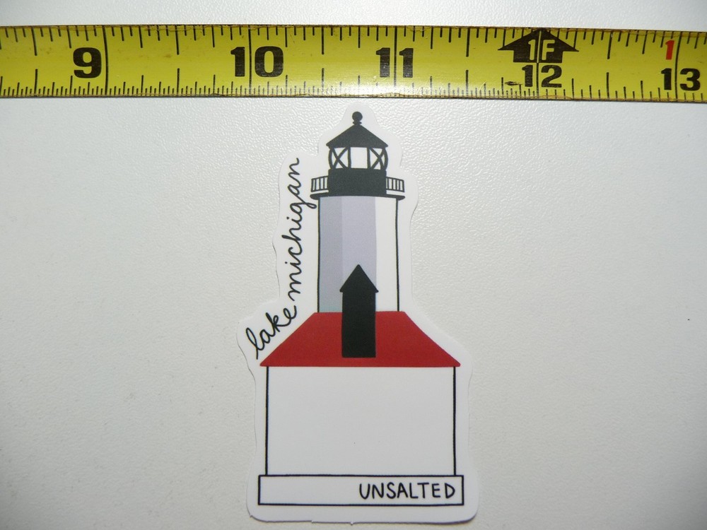 MICHIGAN LAKE LIGHTHOUSE STICKER DECAL TRAVEL STATE VACATION SOUVENIR