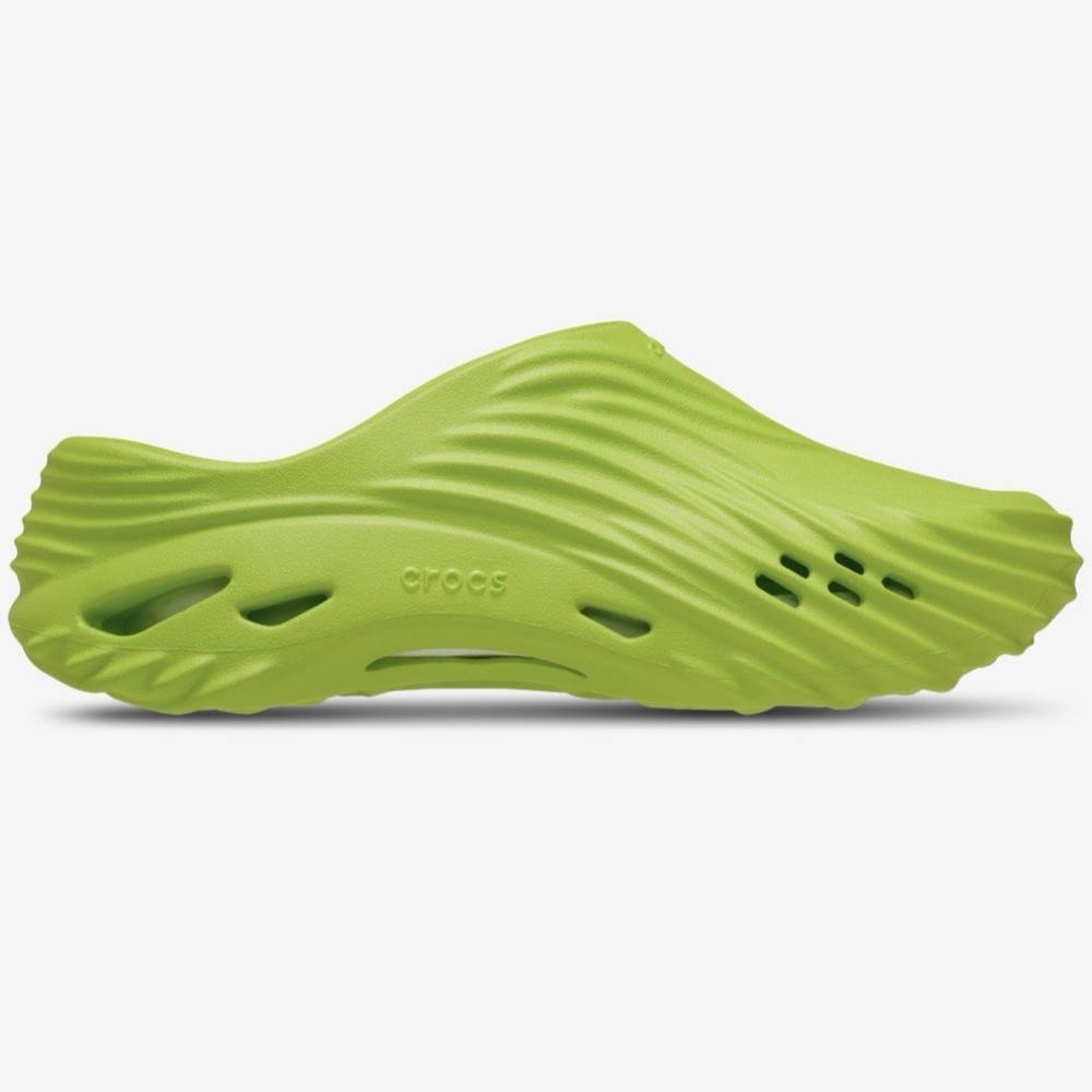 Crocs Echo Wave Lime Punch 210521-3TX Comfort Slides Sandals Mens Size 12 NEW