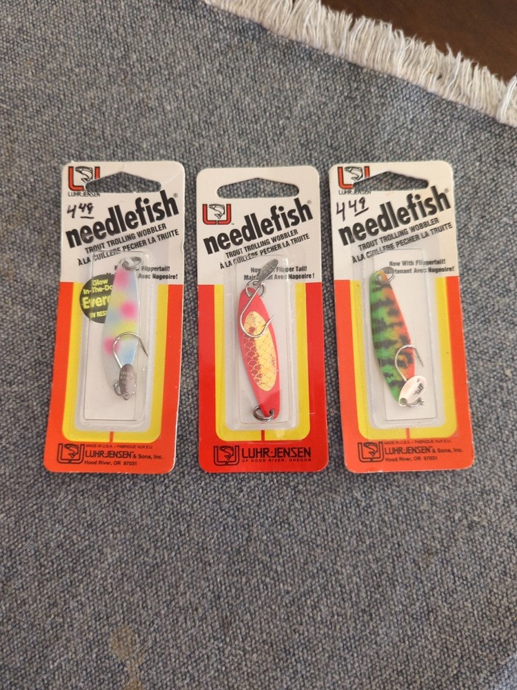 Luhr-Jensen Needle Fish Trout Wobler Size 2 NOS 3 Pack