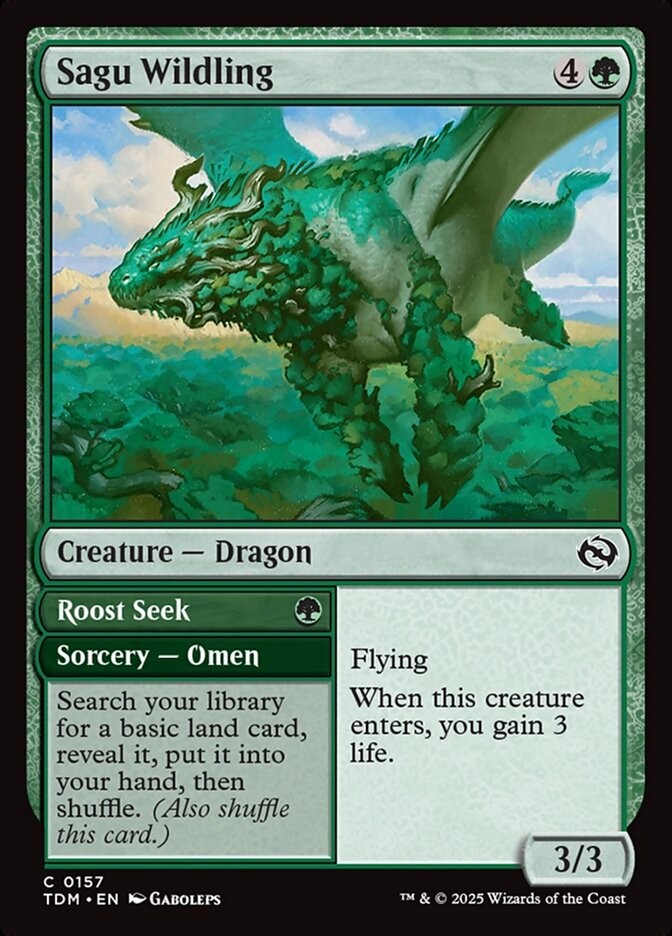 MTG Sagu Wildling 157/471 Tarkir Dragonstorm Near Mint Condition