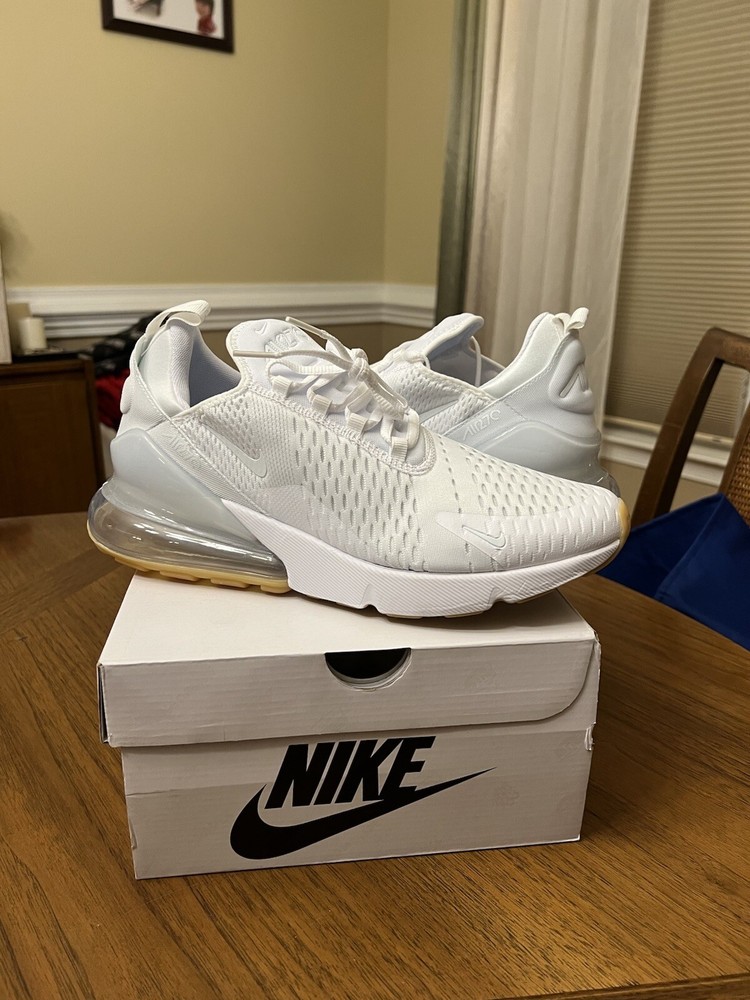 Nike Air Max 270 White Gum Light Brown Men’s Running Shoes DC1702-100 New