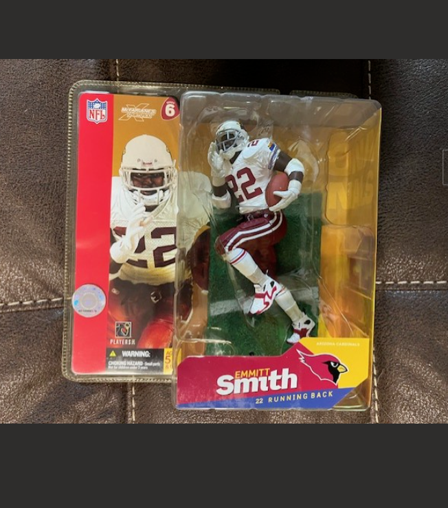 McFarlane 2003 Emmitt Smith Arizona Cardinals Series 6 new white jersey