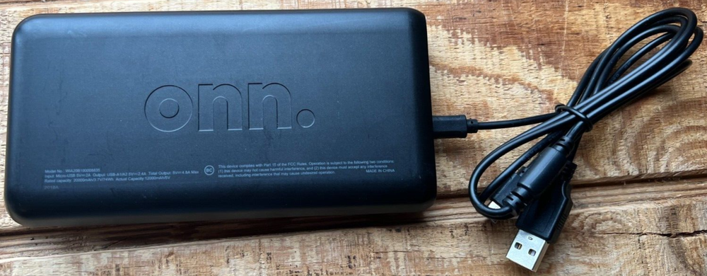 Batería Portátil Onn Juice Doble Puerto 20000 mAh