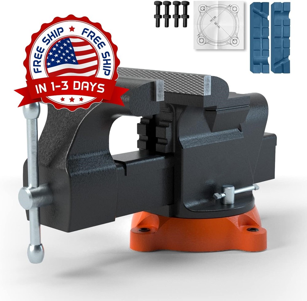 Tornillo de banco de hierro dúctil de alta resistencia con pernos y tuercas, NEW