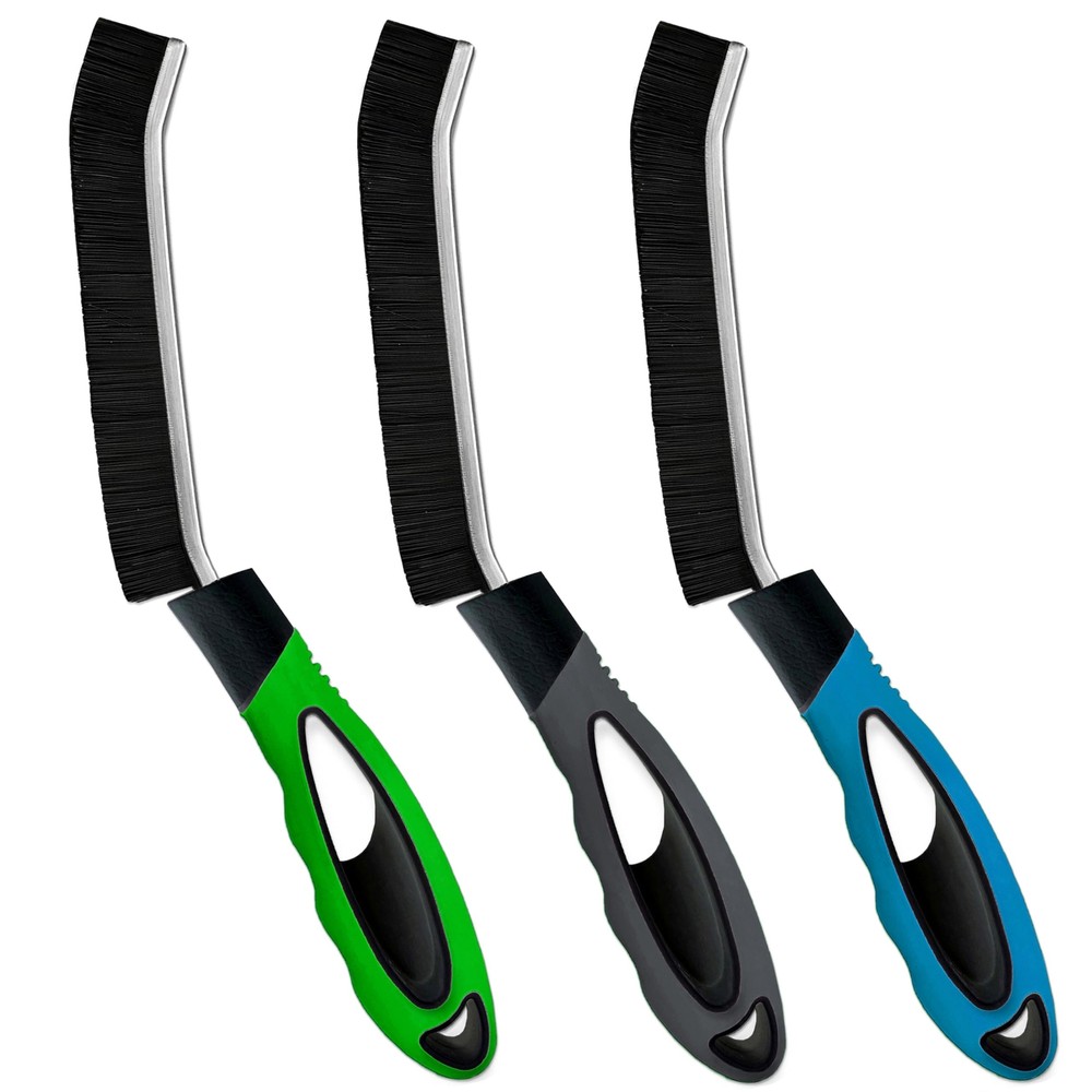 3 Pcs Hard Bristle Crevice Cleaning Brush Thin Bristled Brush For Cleaning Small