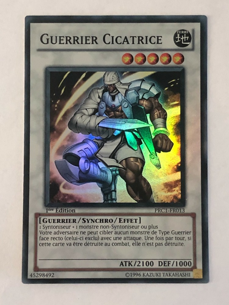 Yu-Gi-Oh JCC Scar Warrior PRC1-FR013 Ultra Rare Collectible Card