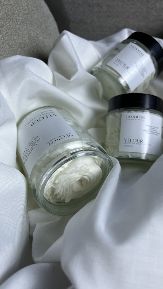 Triple Whipped Shea Body Butter 8oz Velour Warm Vanilla Floral