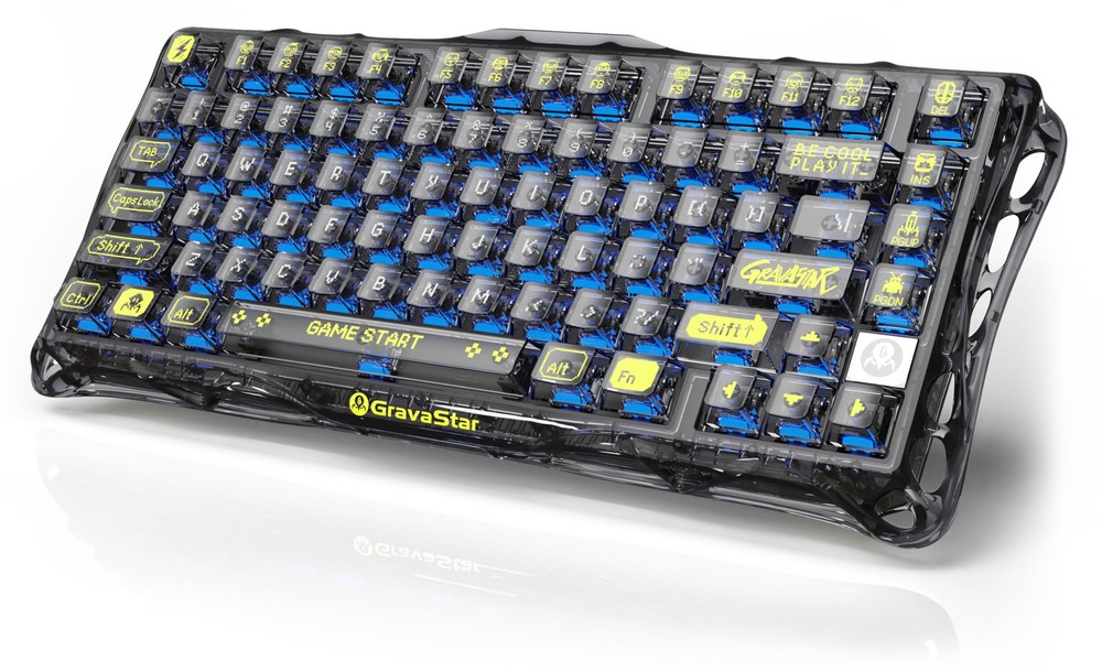 Mercury K1 Lite 75% Gasket Hot-Swappable Mechanical Gaming Keyboard Custom Design