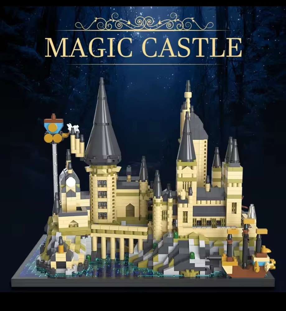 2700-Piece Magic World Medieval Harry Potter Castle Building Set  