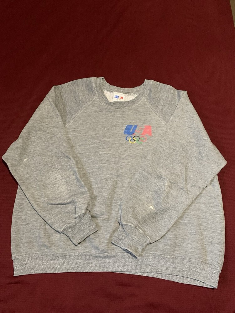 Vintage Levi’s 1984 Los Angeles Summer Olympics Sweatshirt Crewneck Grey Large