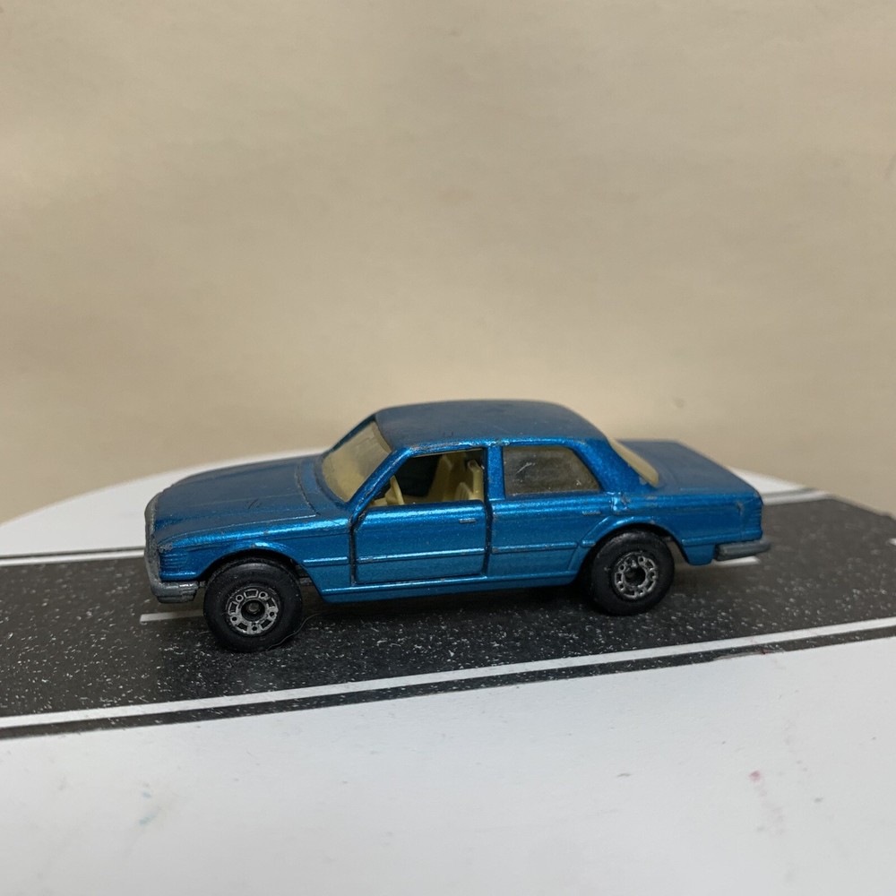 Matchbox Lesney Superfast 1979 Mercedes 450 SEL Sedan Blue w/Opening Doors VTG