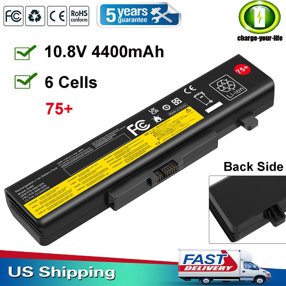 NEW L11L6F01 L11S6F01 L116Y01 Battery for Lenovo G480 G485 Y480 Y485 Y580 High Capacity 75+