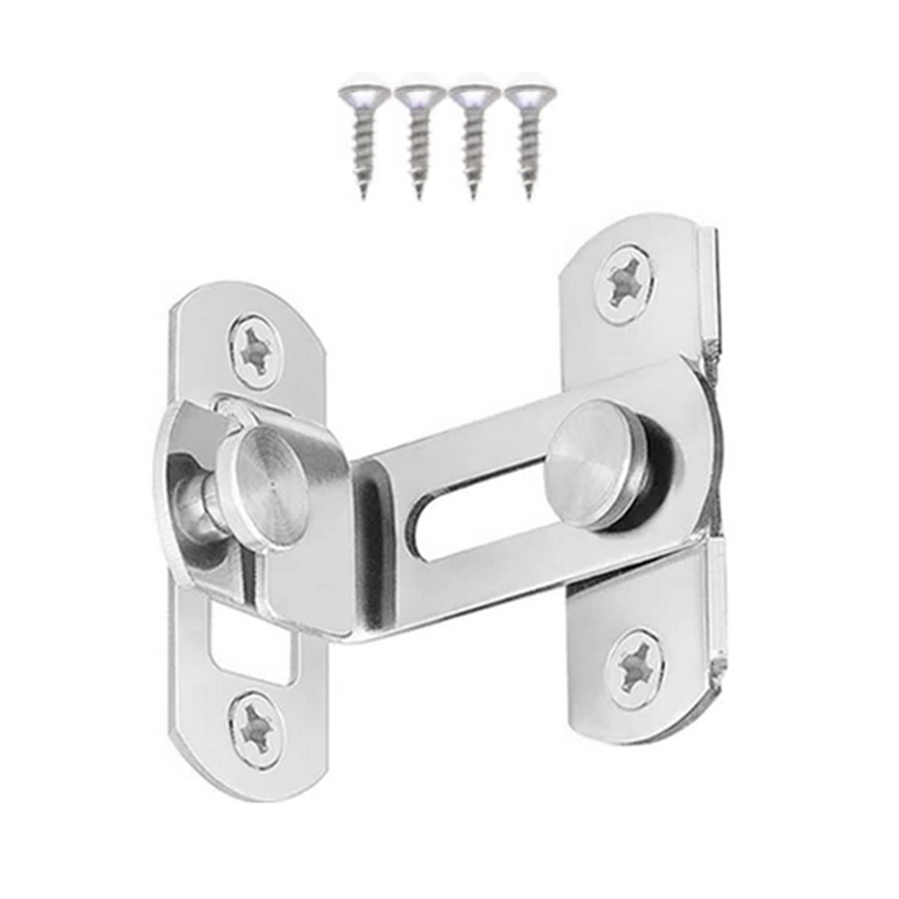 New 180/90 Degree Stainless Steel Hook Latch Locks With Screws For Door Window