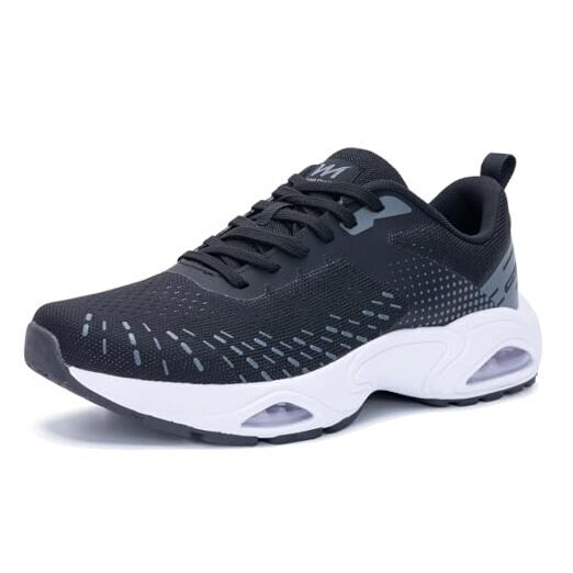 Men's Air Runnning Shoes Walking Tennis Fashion Sneakers Breathable 9 Grayblack