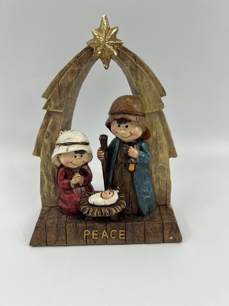 Nativity Figurine Mary Joseph Baby Jesus Holy Family Christmas