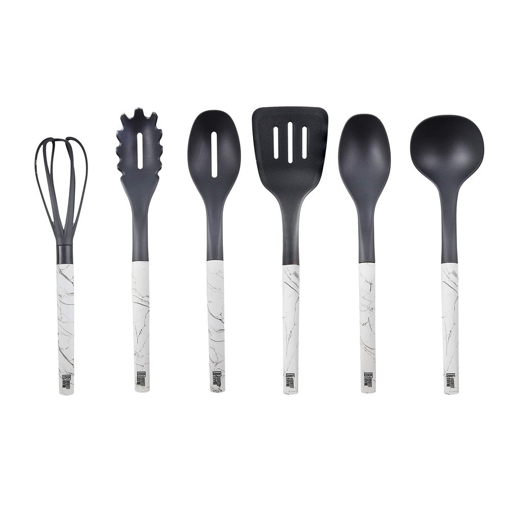 Marble Robert Irvine 6 Piece Jumbo Utensil Set with Faux Handles, 0