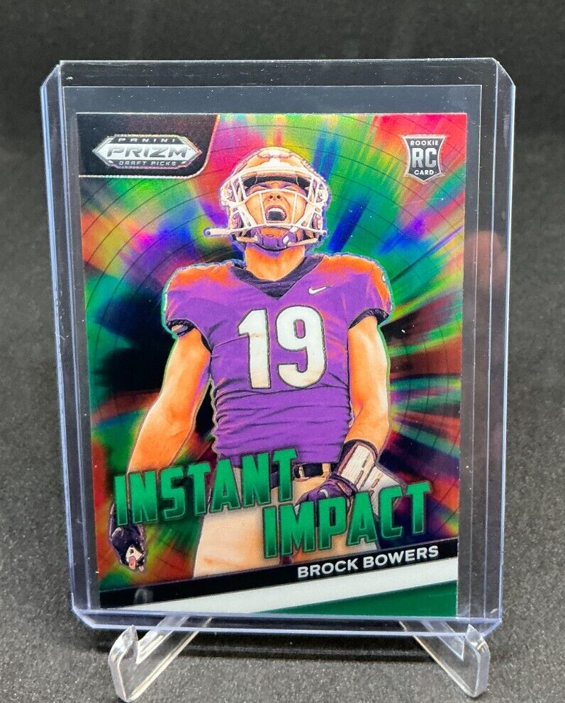 2024 Panini Prizm Draft INSTANT IMPACT Green Brock Bowers RC #F-BB Rookie Card