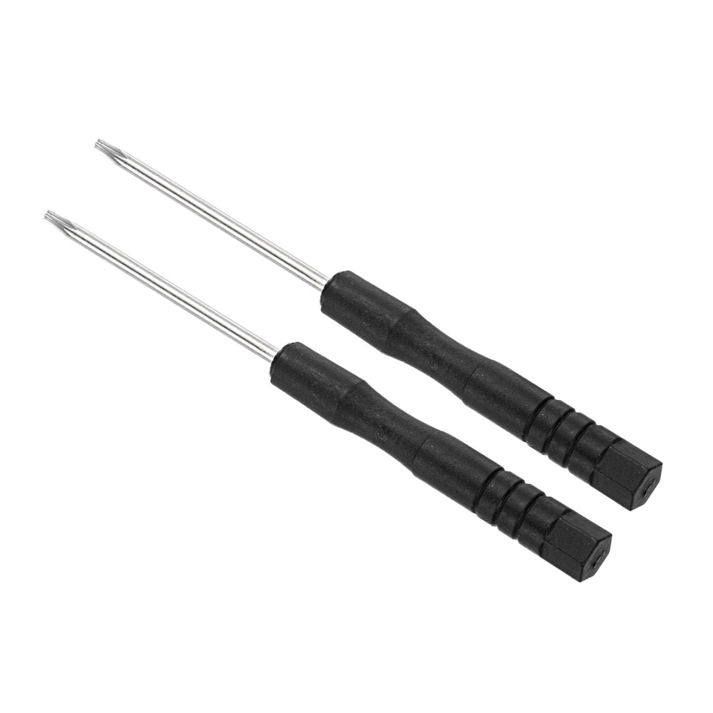2pcs T6 Torx Screwdriver Set 80mm 6-Point with Anti-Slip Handle