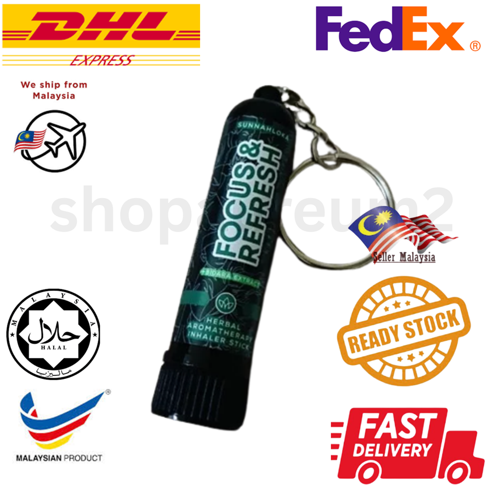 Natural Energizing Nasal Inhaler Essential Oil Stick for Focus & Refreshment