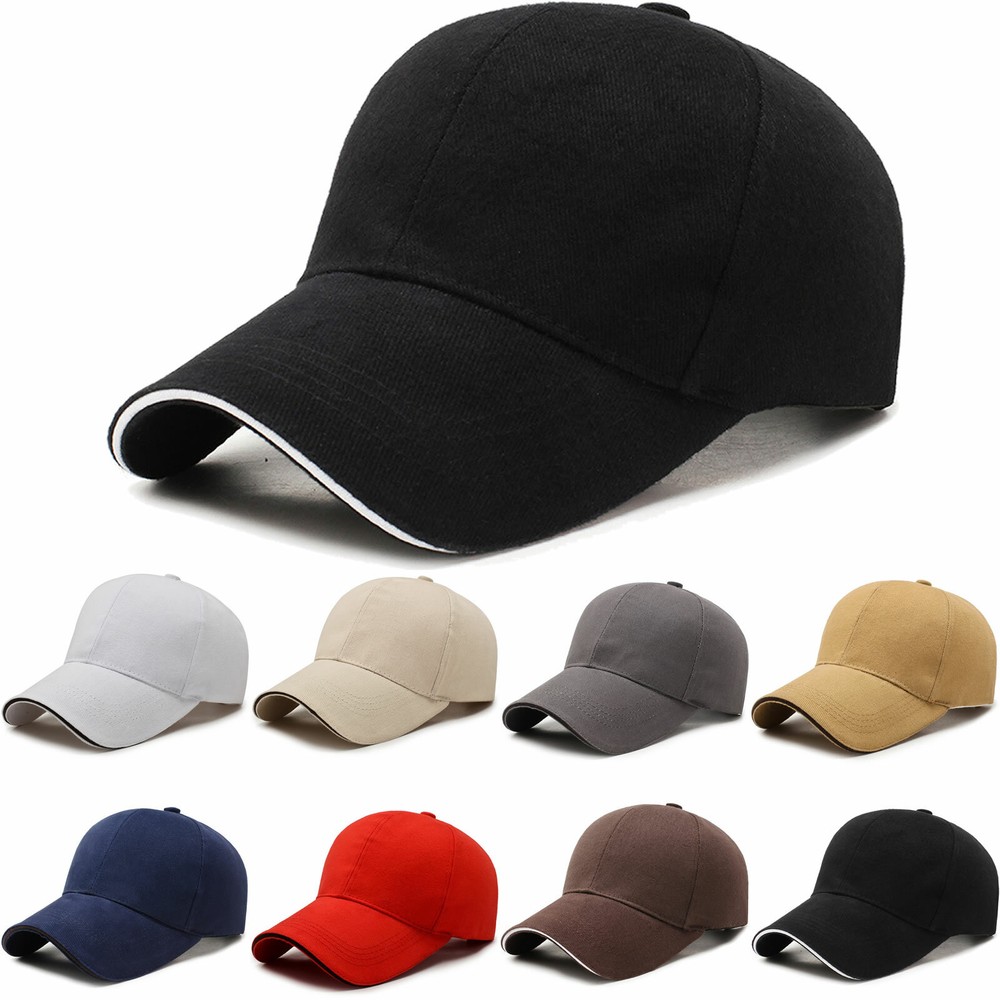 Men Adjustable Baseball Cap Peaked Sports Sunhat Outdoor Summer Casual