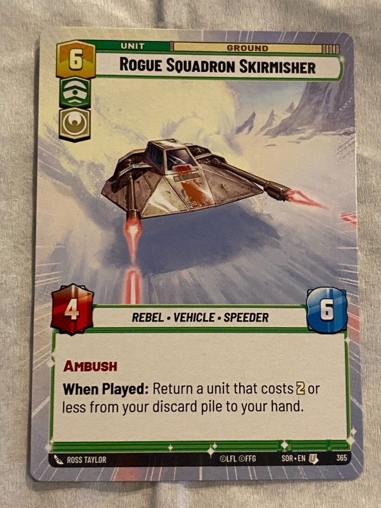STAR WARS UNLIMITED TCG SoR ROGUE SQUADRON SKIRMISHER Hyperspace Card NM