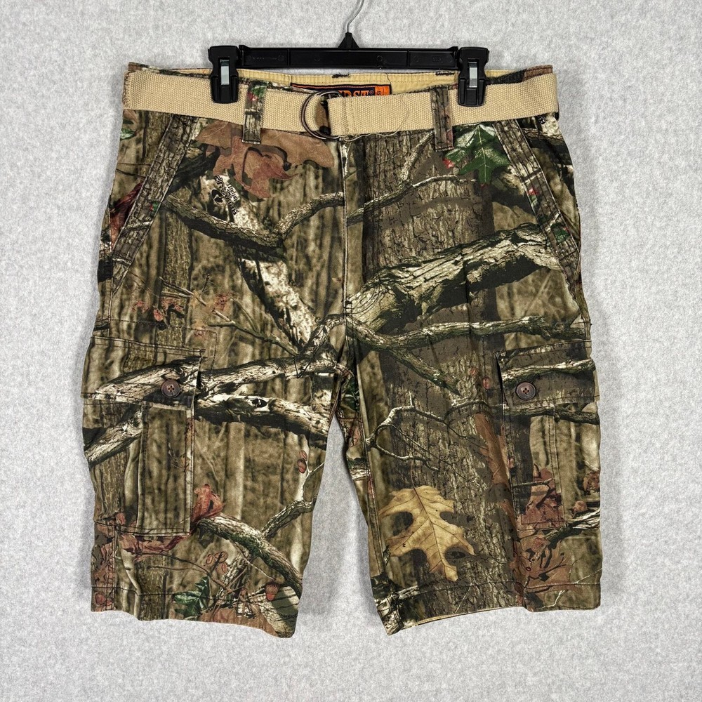 Mossy Oak Break Up Camo Cargo Shorts 36 Tactical Utility Wear First