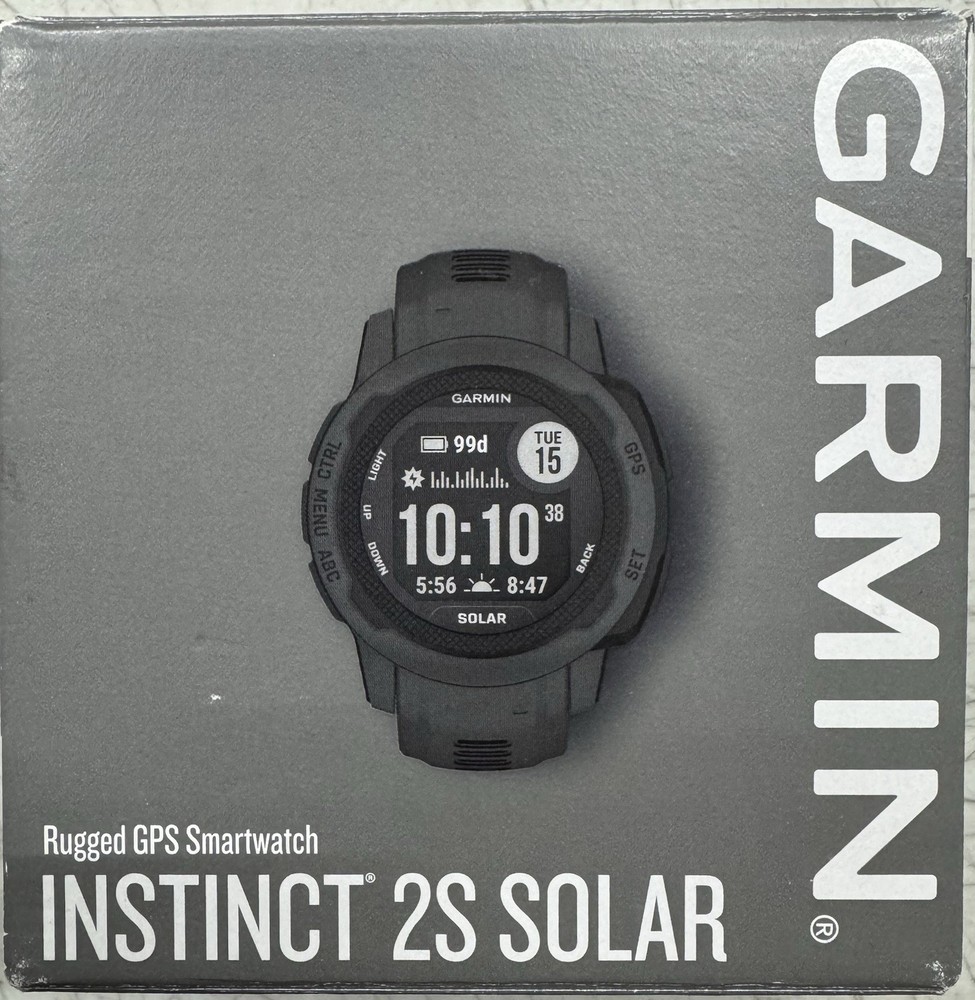 Garmin Instinct 2S Solar GPS Watch - Graphite