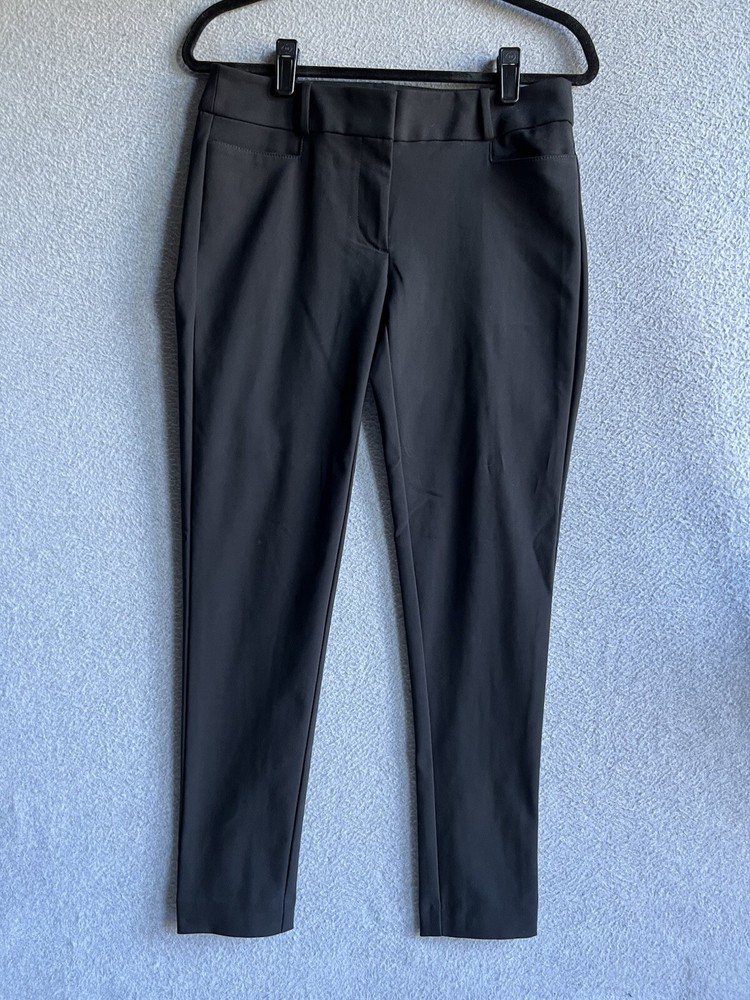 Loft Black Curvy Skinny Womens 2 Dress Pants