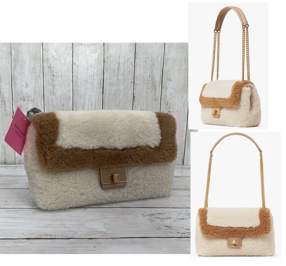 NWT Kate Spade Faux Fur Shoulder Bag for Women