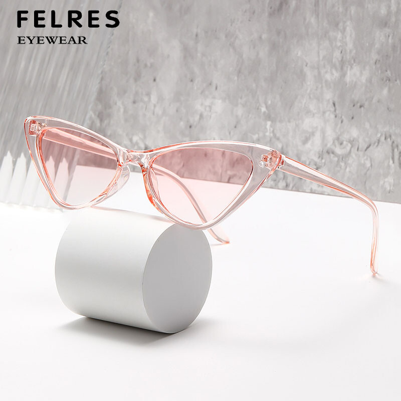 Women's Small Cat Eye Sunglasses for Driving Outdoor and Party Fashion