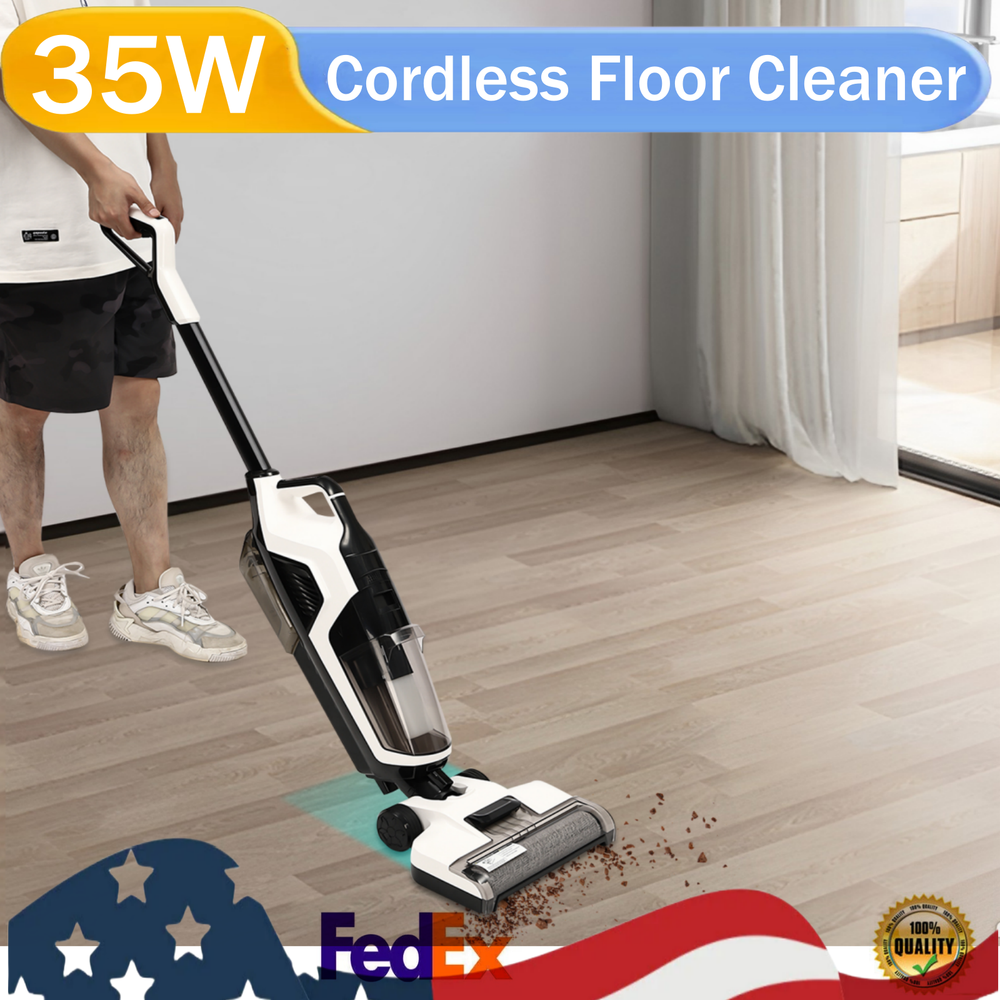 Cordless Wet Dry Vacuum Mop for Hard Floors Battery Powered All in One  