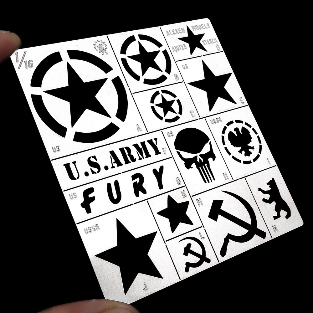 Alexen AJ0123 1/16 Sherman KV T34 Tank Water stickers replace leaky spray panels