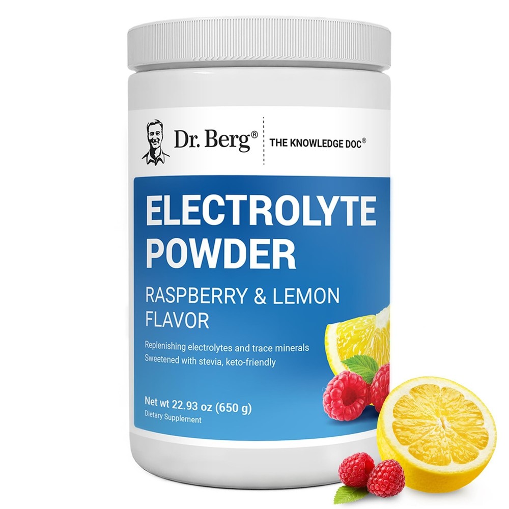 Dr Berg Sugar-Free Keto Electrolyte Powder with 1000mg Potassium for Hydration