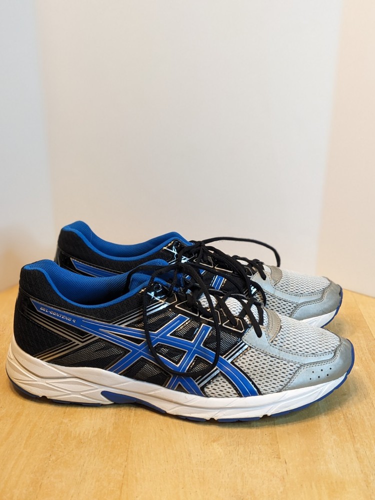 Asics Mens Gel Contend 4 T715N Gray Running Shoes Sneakers Size 13