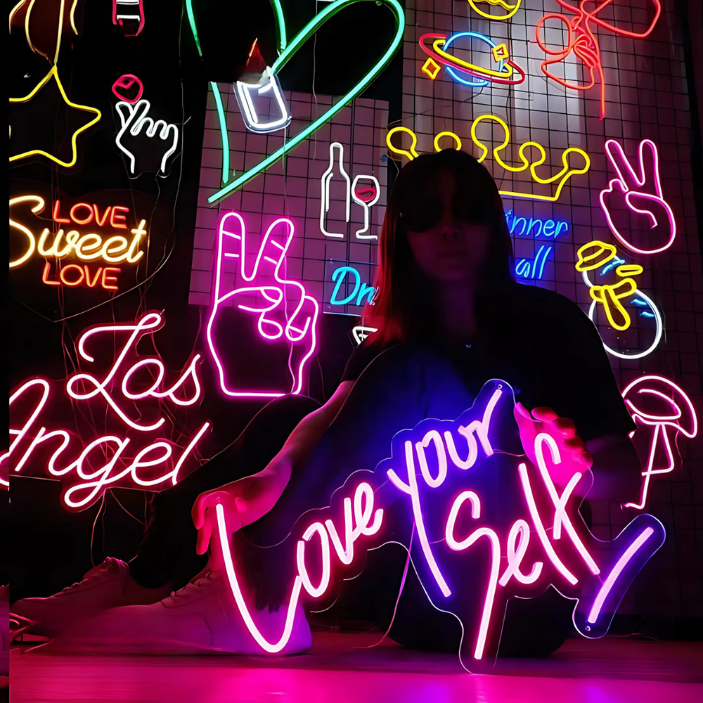 Personalized Neon Sign Custom LED Name Light Acrylic Wall Sign Home Decor Gift