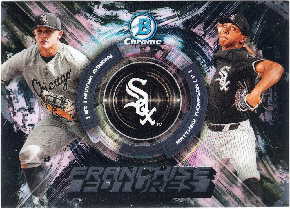 2019 Bowman Chrome Franchise Futures VAUGHN/THOMPSON #FF-VT CHICAGO WHITE SOX