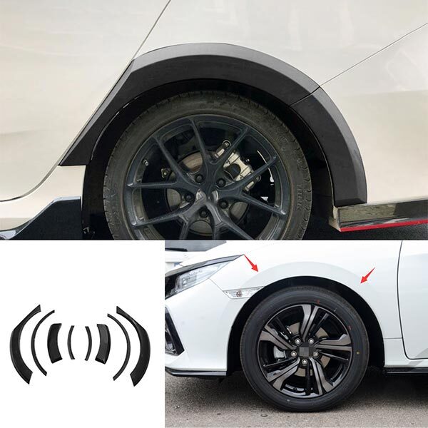 Primer Wheel Eyebrow Fit For Honda Civic TYPE R 2016-2021 Arch Trim Cover Fender