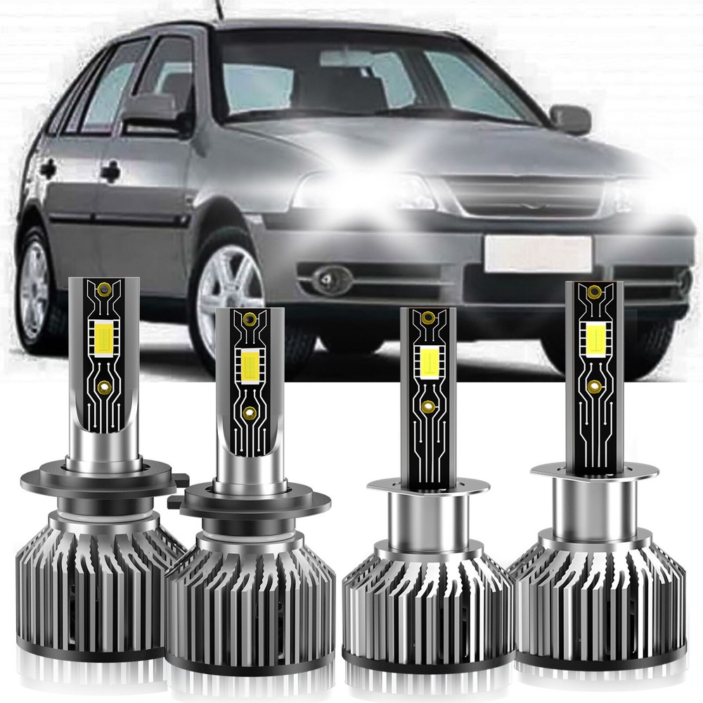 Kit de bombillas de faros LED para Pointer 2006-2007 4X H1+H7 6500K combo de haz alto bajo