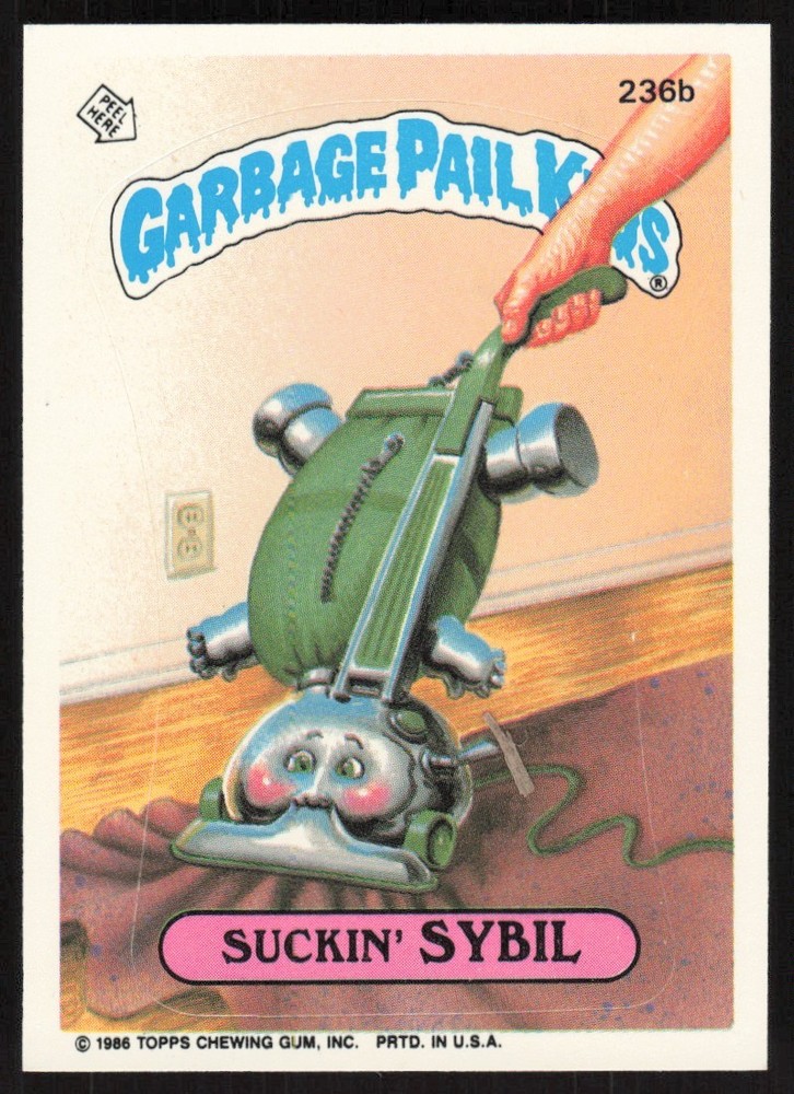 1986 Garbage Pail Kids Topps Sticker Cards