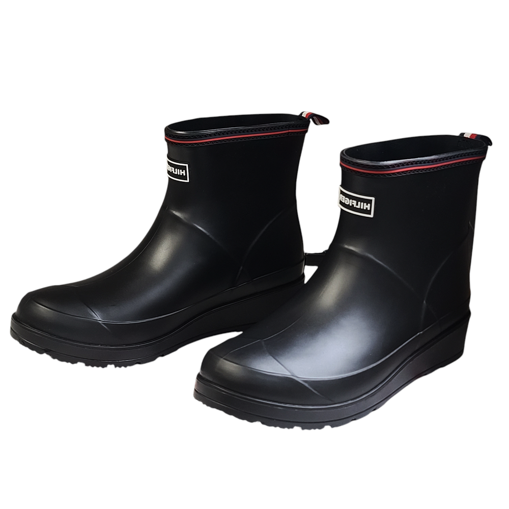 TOMMY HILFIGER- Breezi3 Women's Rubber Slip On Rain Boots WP Sz 10 Imperfect Box