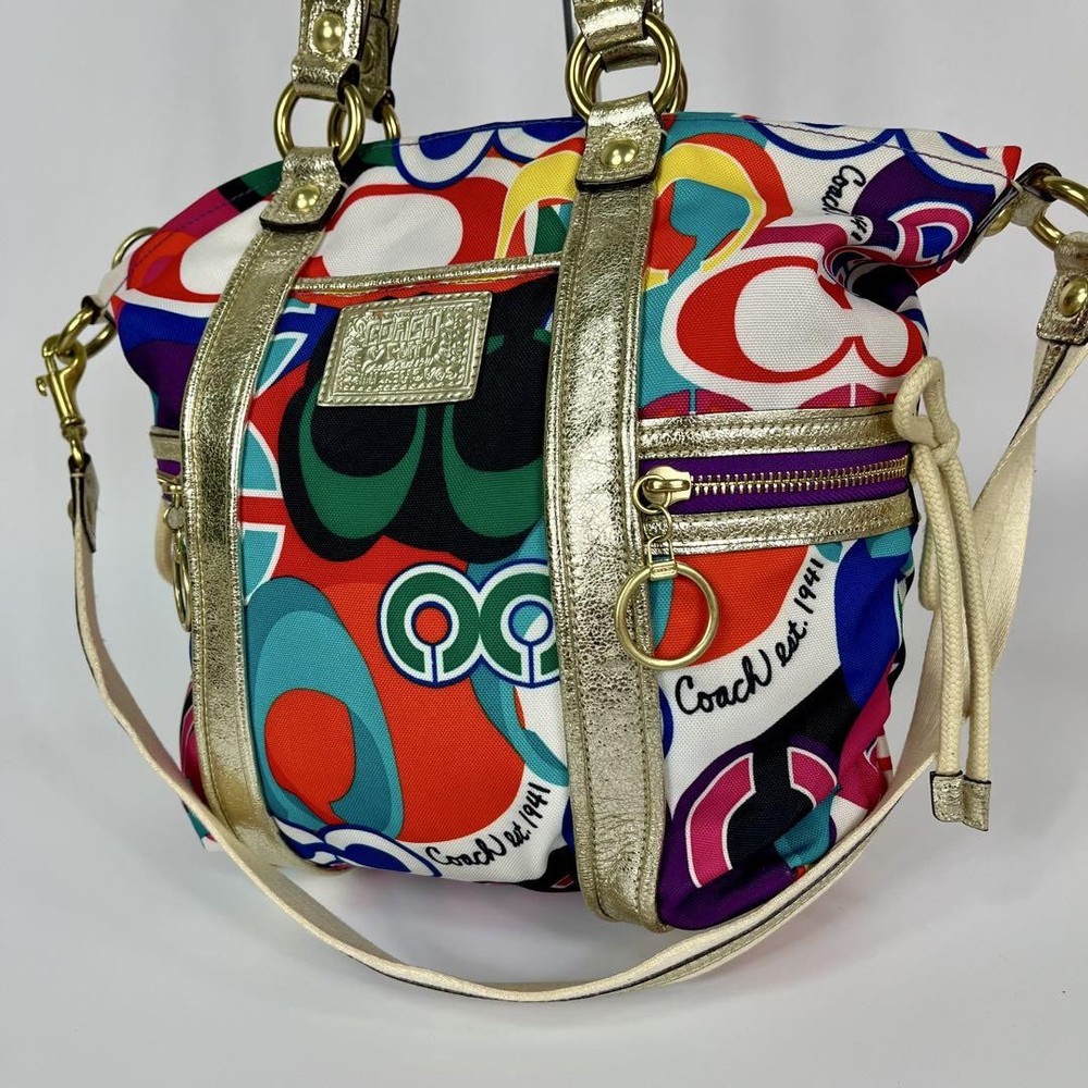 Coach PVC 2Way Shoulder Bag Multicolor Authentic G06273912