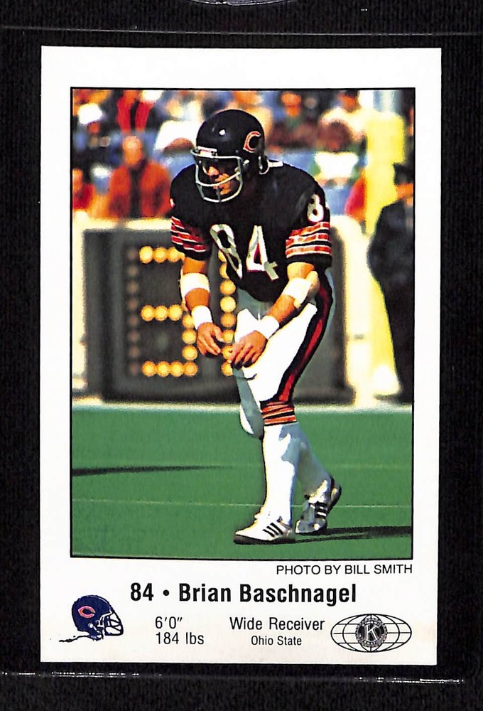 1981 Chicago Bears Police #NNO Brian Baschnagel - NM/MT+ Set Break!