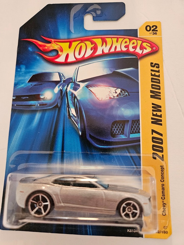 hot wheels chevy camaro concept 2007 silver new models